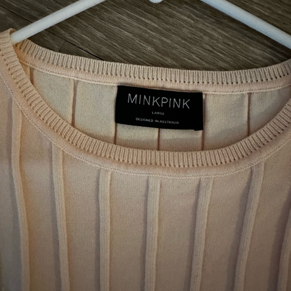MinkPink pale pink tank top